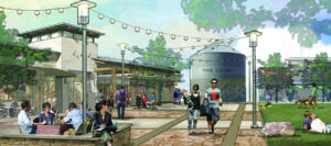 The Co-Op District, Silos, The Co-Op, Hutto, Hutto Texas, Rendering, Shopping, Entertainment, Food